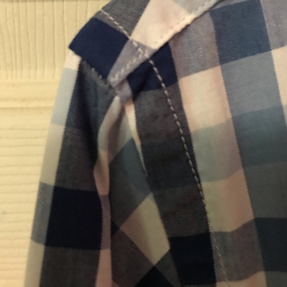 Tommy Hilfiger Blue & White Plaid LS Button Down Mens Medium M - Picture 12 of 12